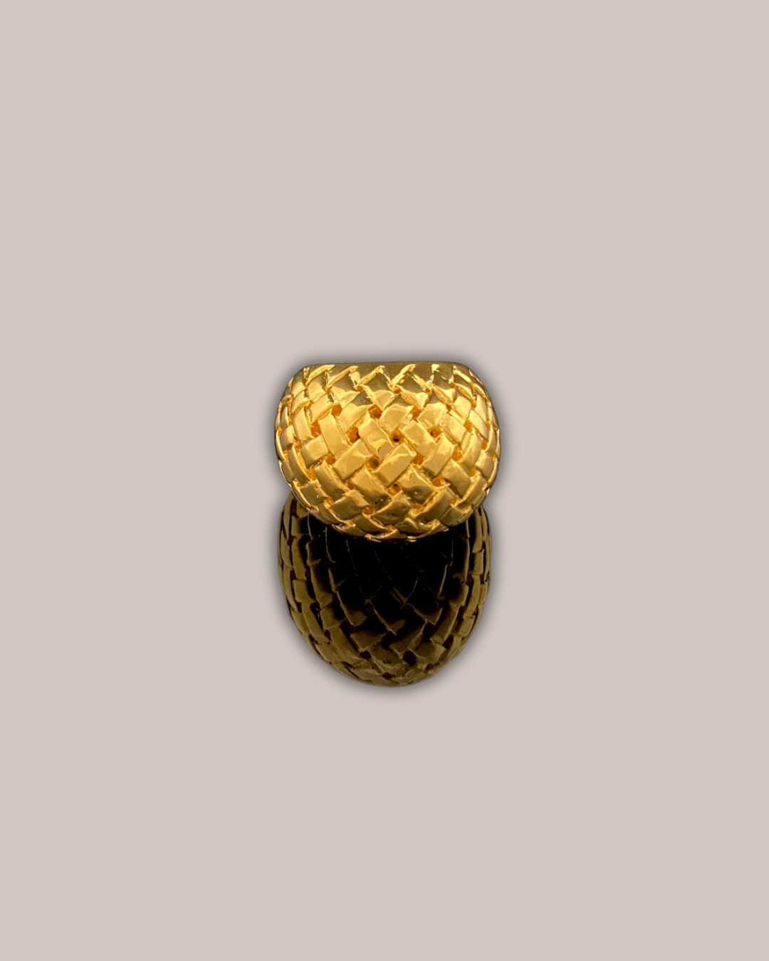 Tay Basketweave Bomb Ring