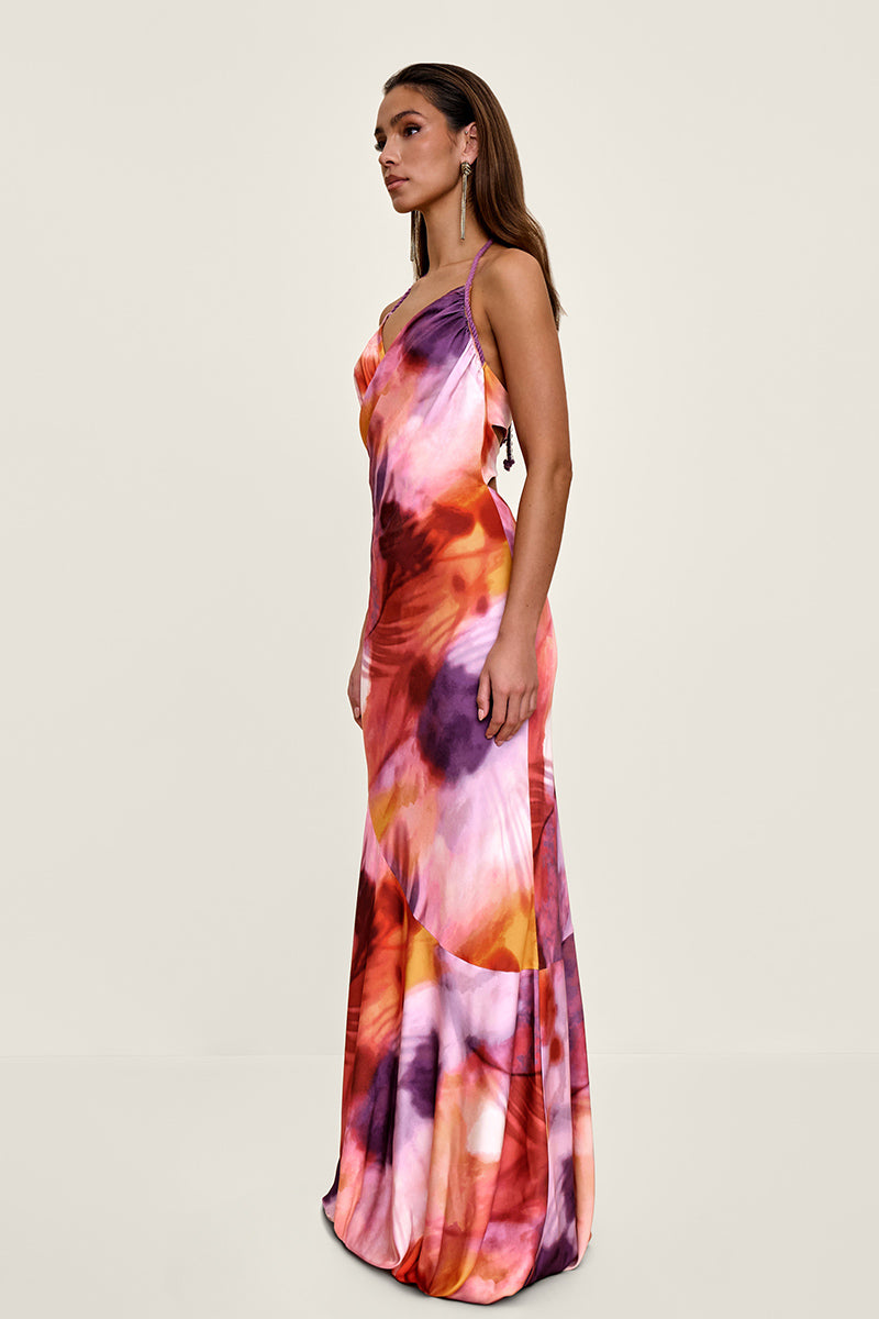 TIRO FULL LENGTH DRESS IN DANDI PRINT