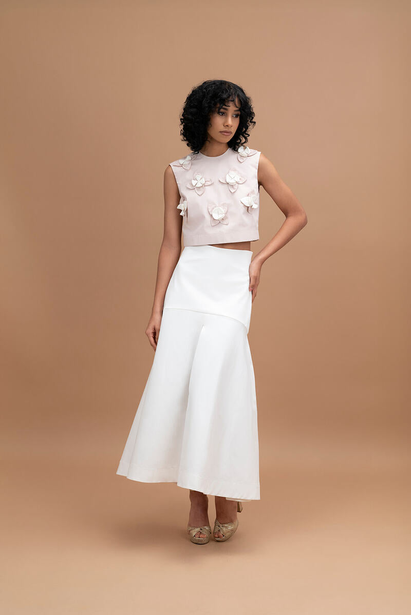 ADA SKIRT IN IVORY