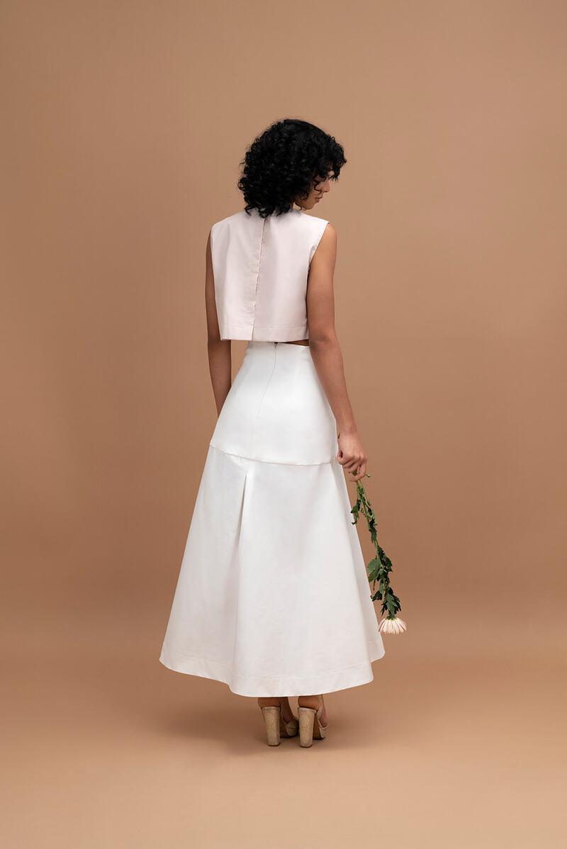 ADA SKIRT IN IVORY
