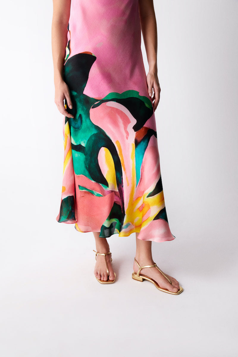 BIANCA DRESS IN TAFFY PINK
