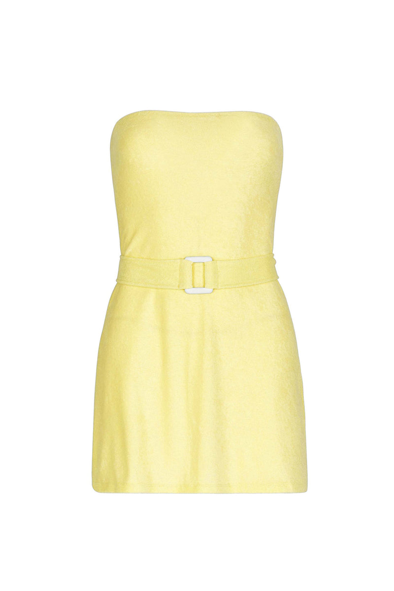 CALIFORNIA DREAM DRESS IN SOFT YELLOW