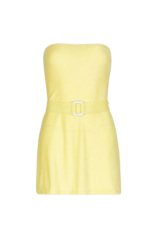 CALIFORNIA DREAM DRESS IN SOFT YELLOW
