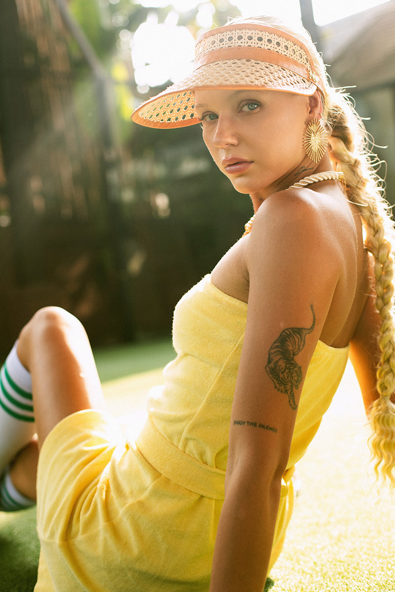 CALIFORNIA DREAM DRESS IN SOFT YELLOW
