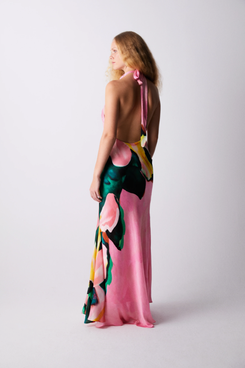 CHIARA DRESS IN TAFFY PINK