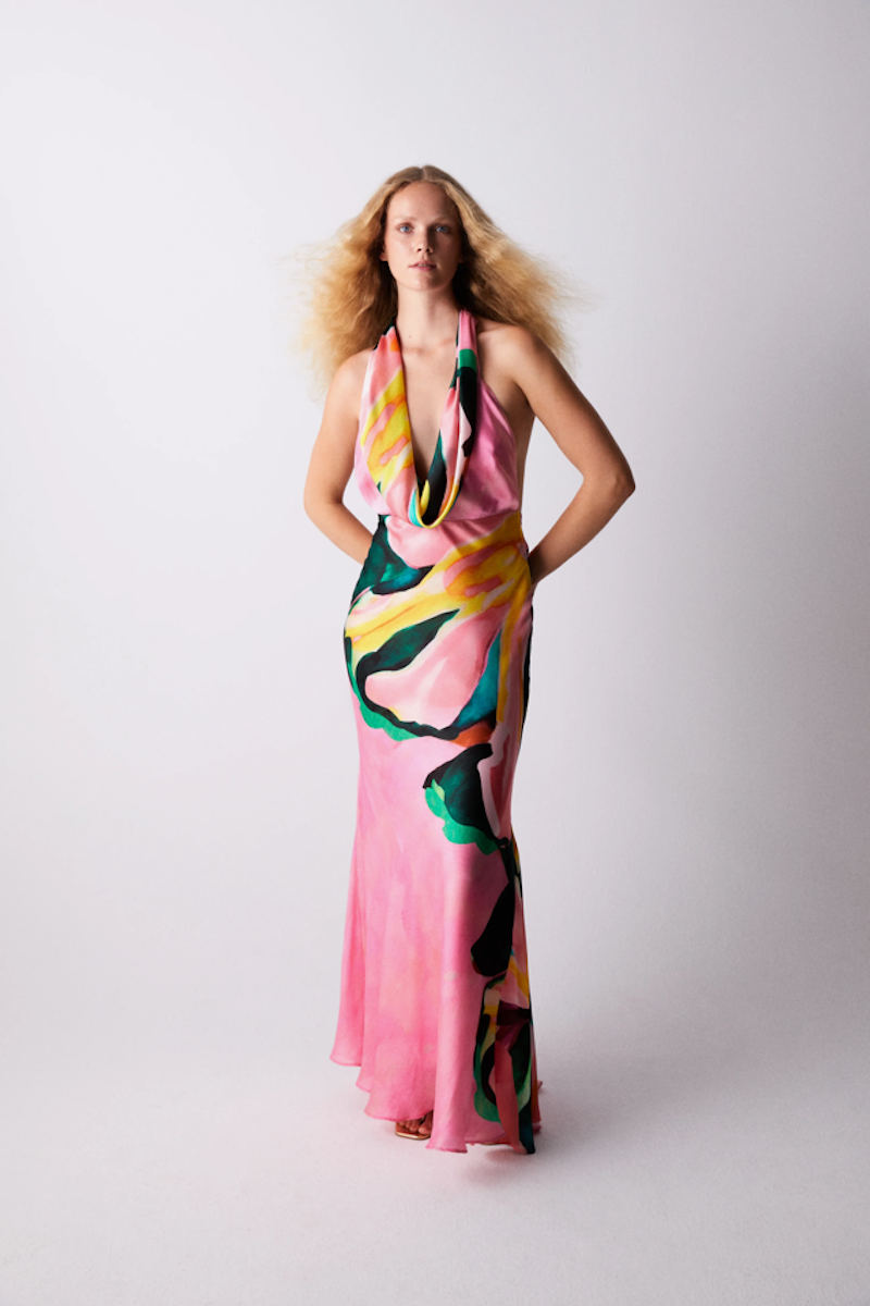 CHIARA DRESS IN TAFFY PINK