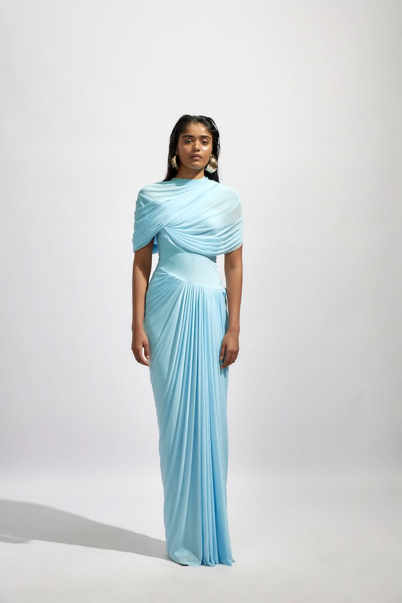 JASMINE BABY BLUE MAXI DRESS