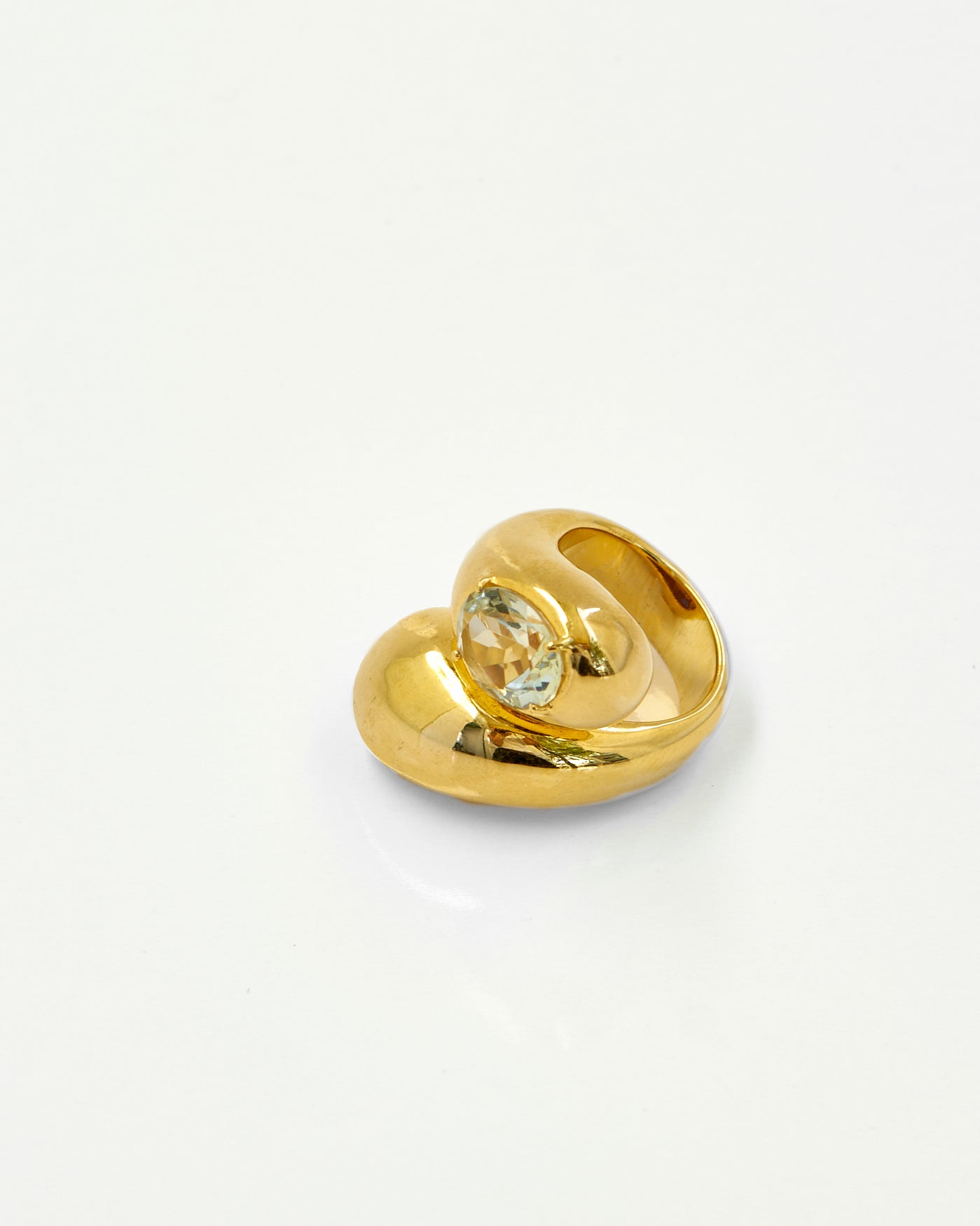 Tay Cabochon Aquamarine Set Suzanne Ring