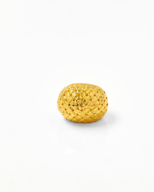 Tay Basketweave Bombe Ring