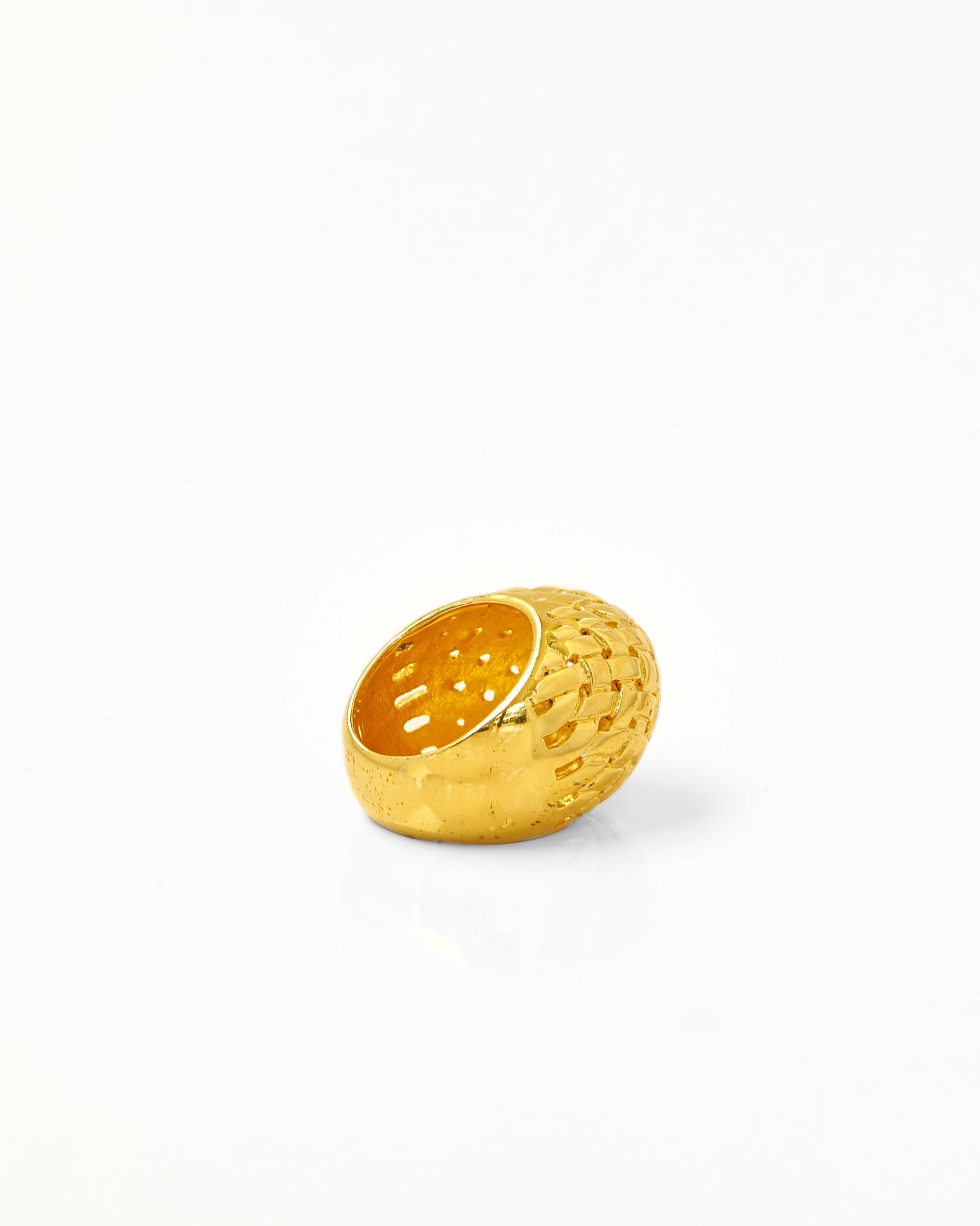 Tay Basketweave Bombe Ring