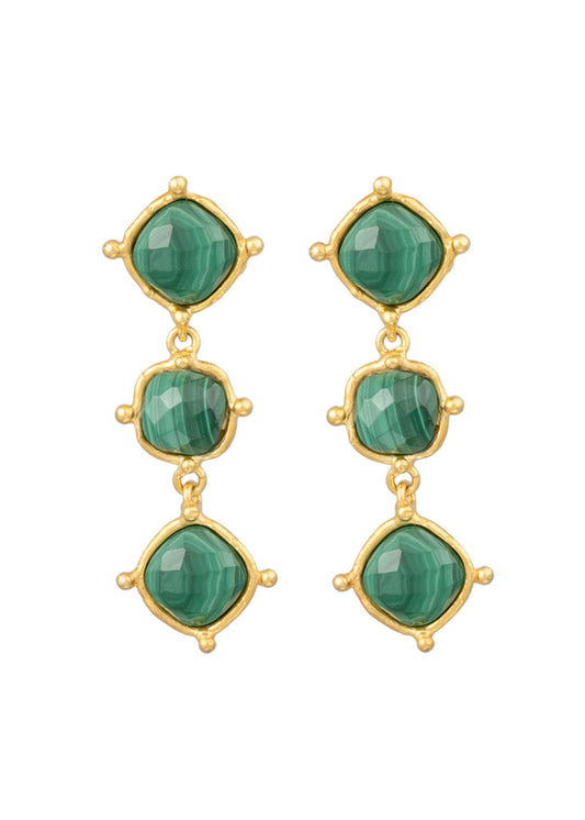 Sylvia Toledano Earring Medicis Malachite