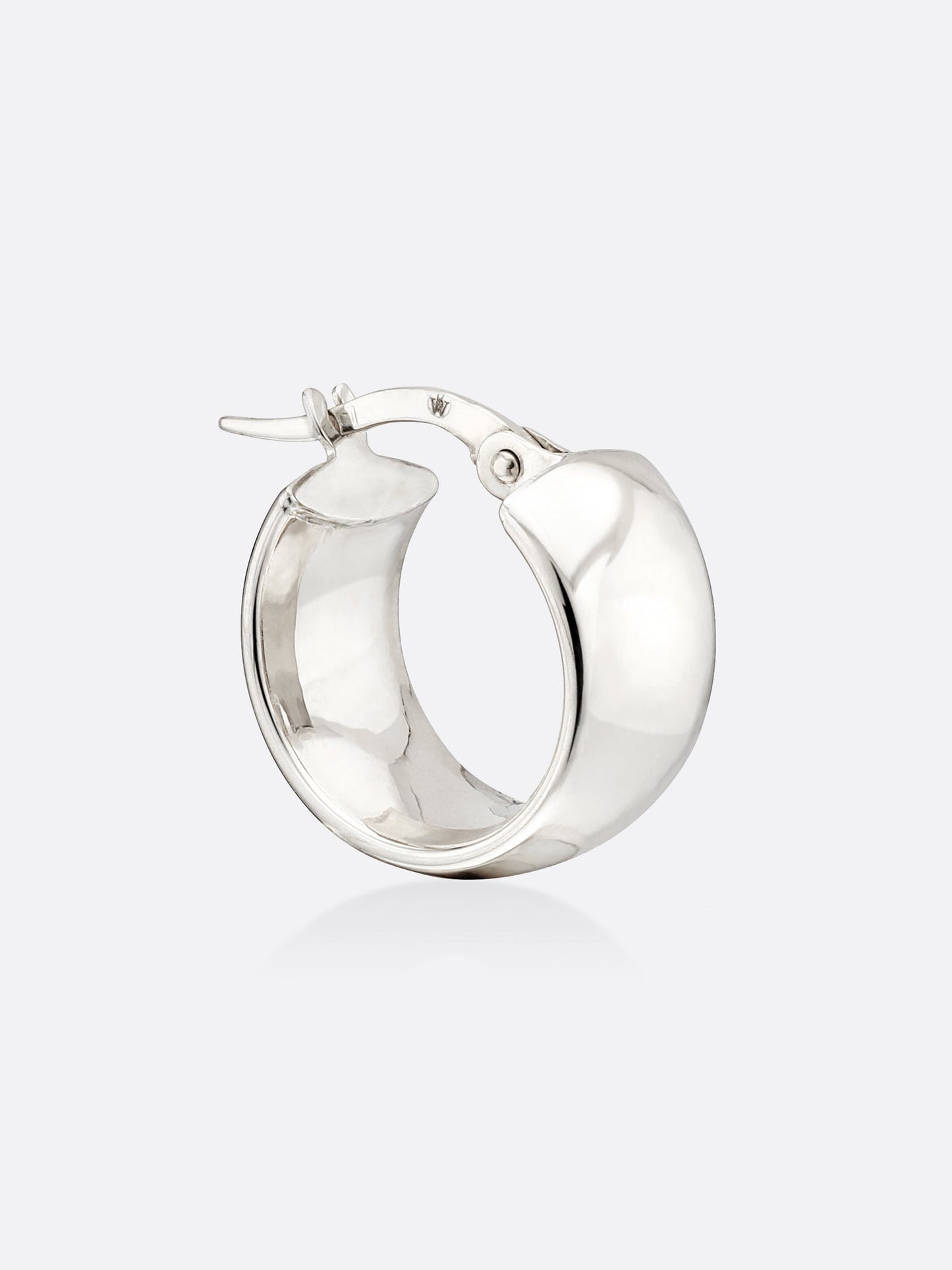 Icons White Gold Mini Hoop Earrings