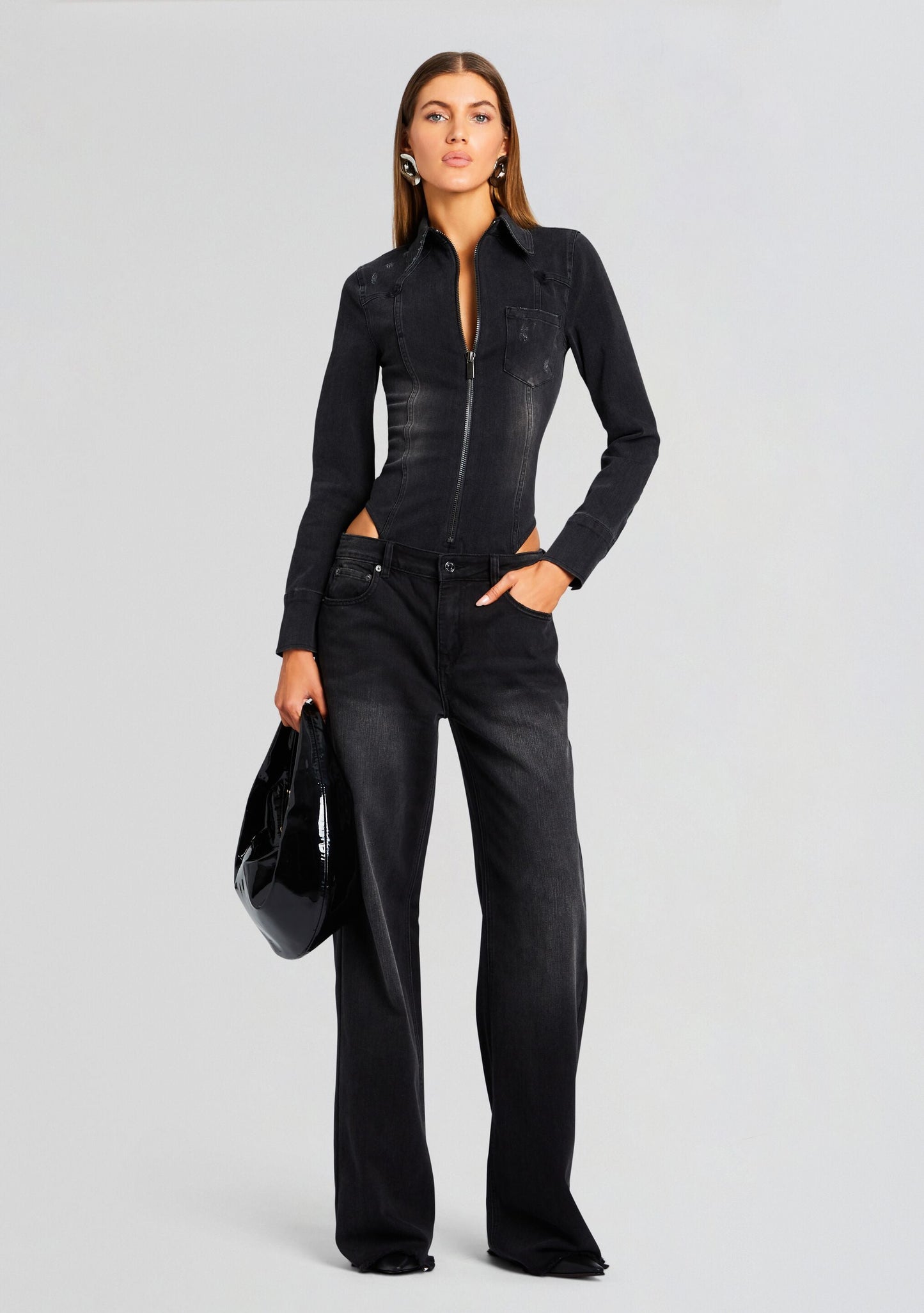 Helena Denim Bodysuit