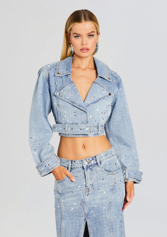 Marcie Embellished Denim Jacket