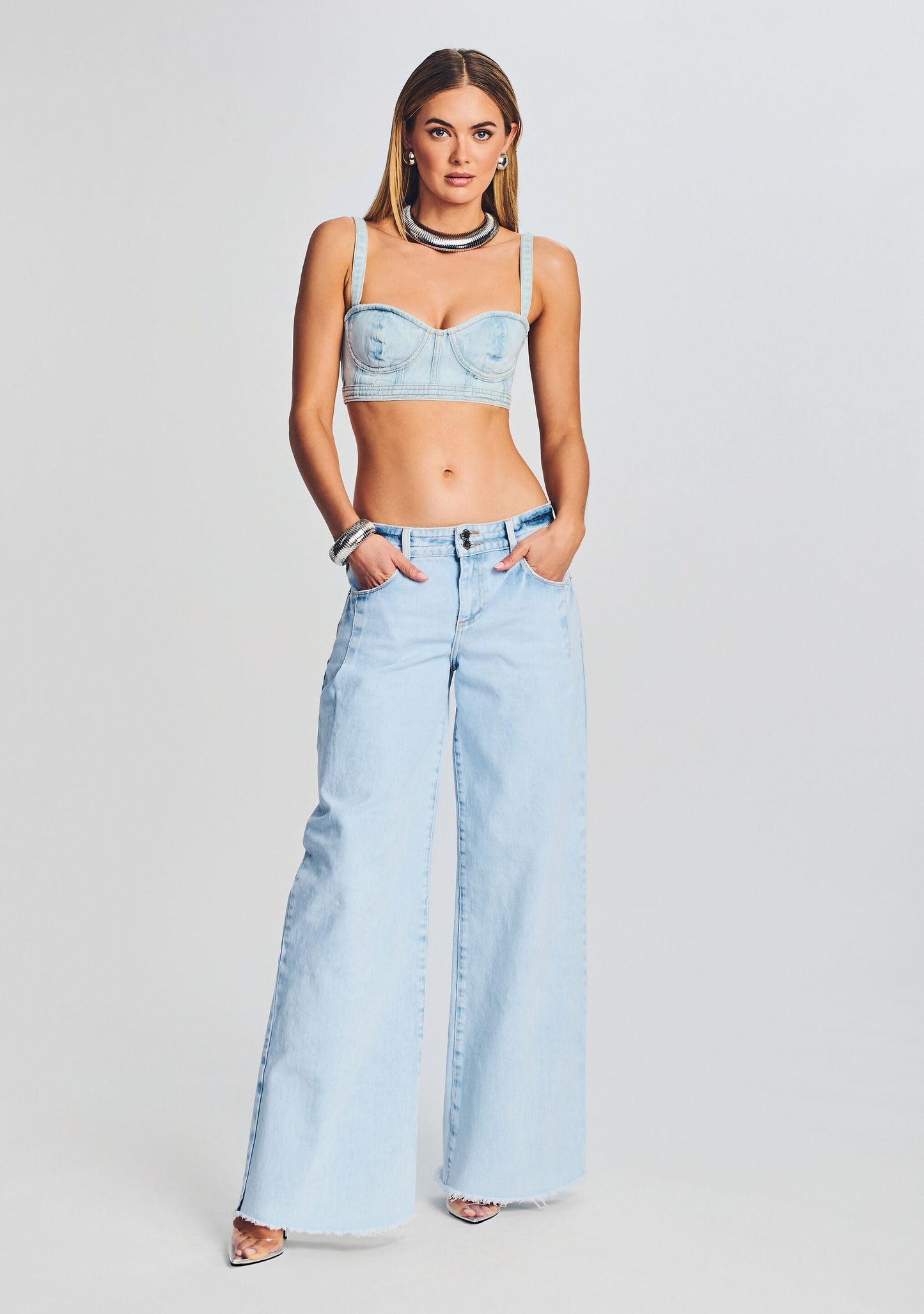 Elise Denim Top