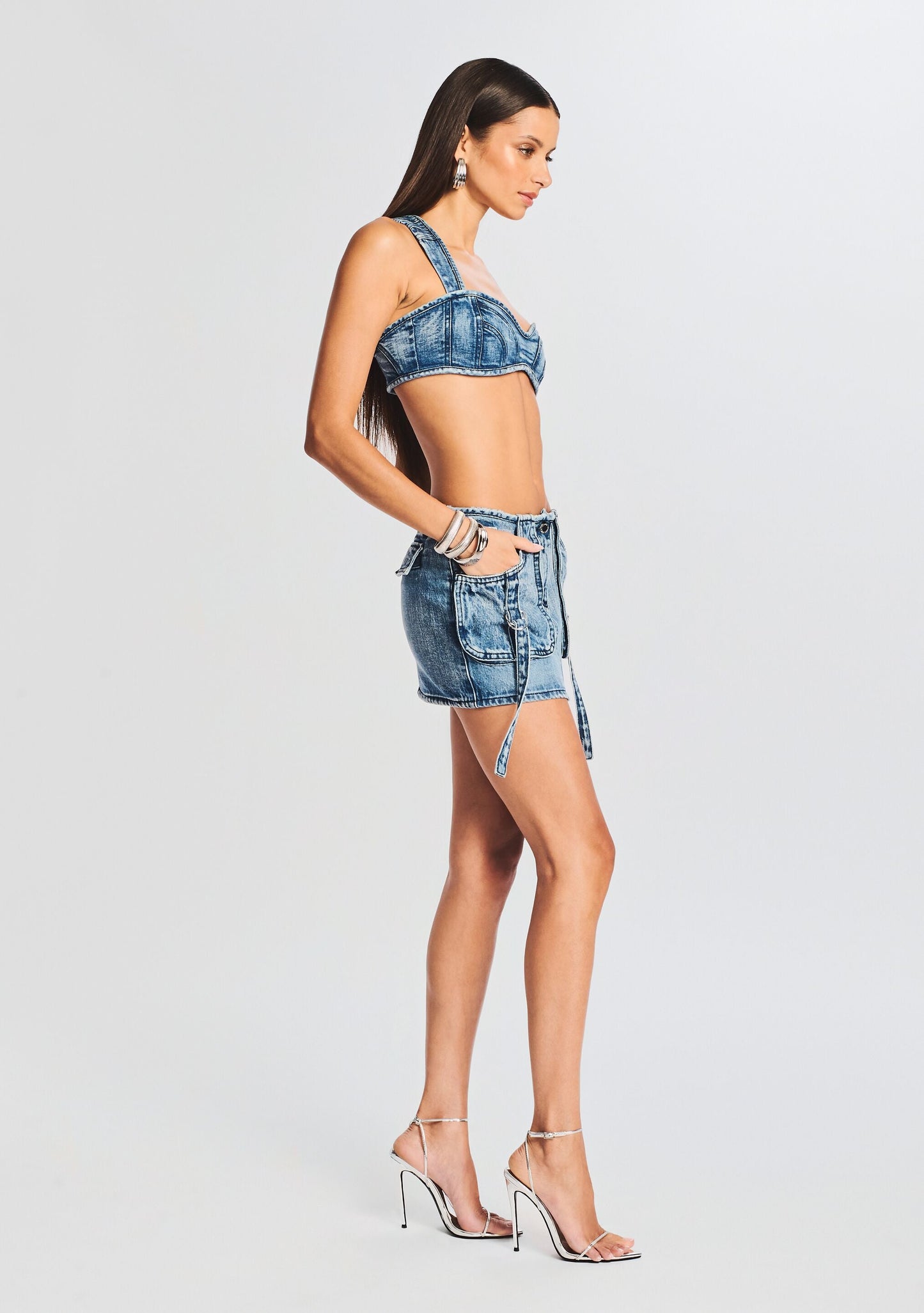 Millie Denim Bra Top