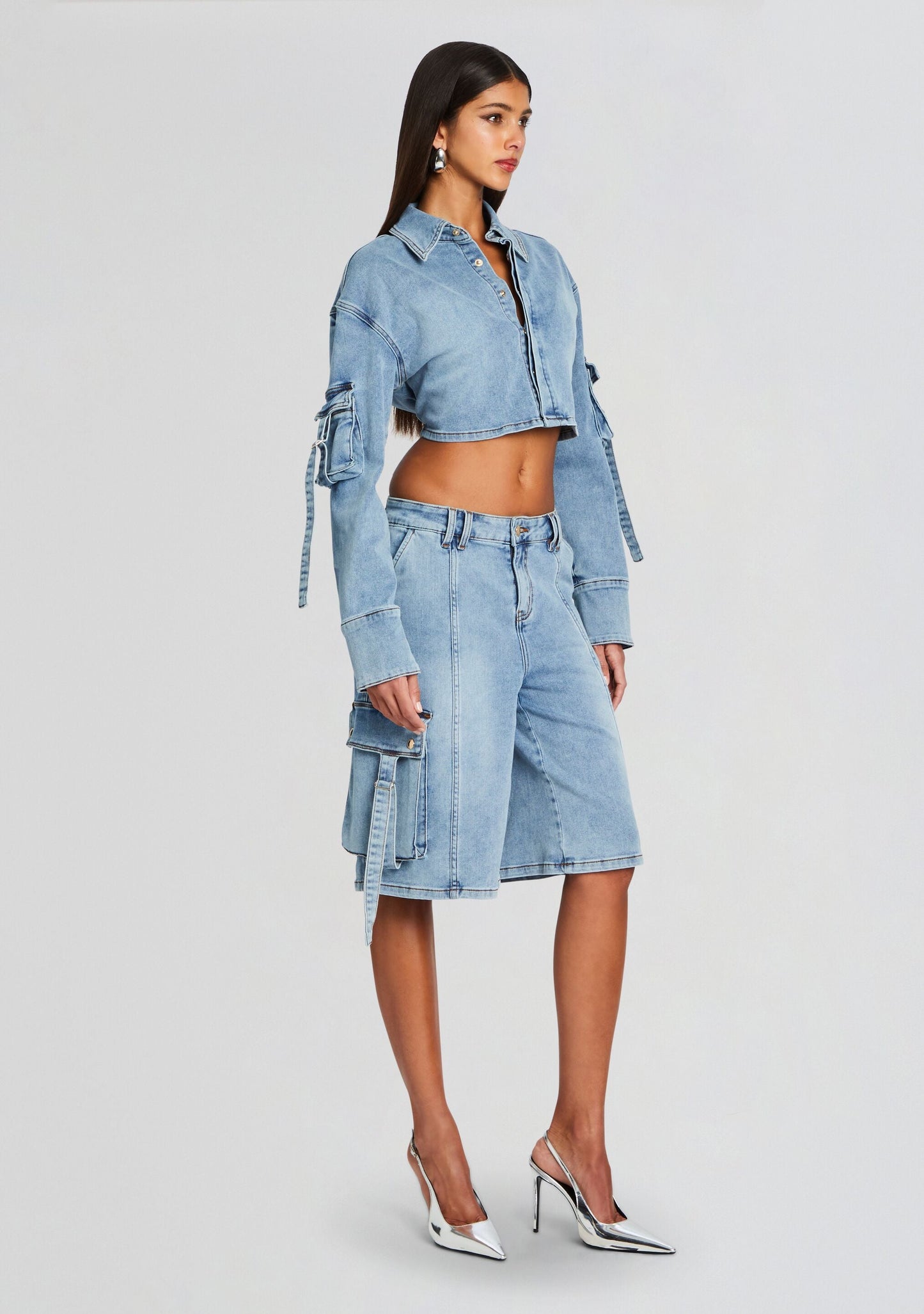 Sarta Cargo Denim Short