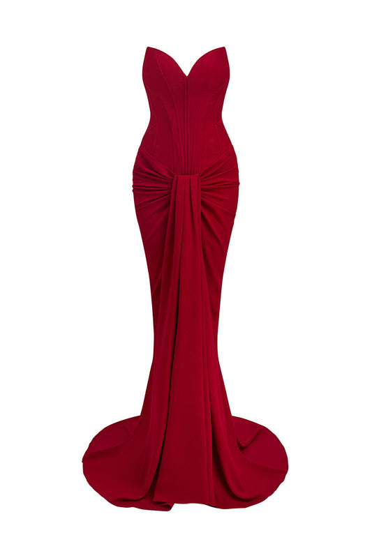 RUBY RAPTURE STRAPLESS GOWN