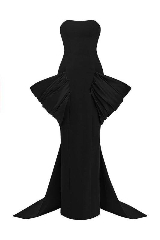 PEPLUM NOIR GOWN
