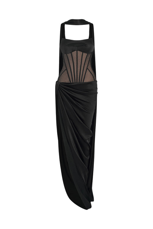 EBONY CORSET GOWN