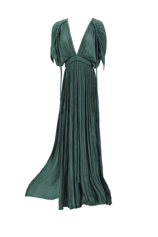 ERA DUSTER MAXI DRESS IN EMERALD