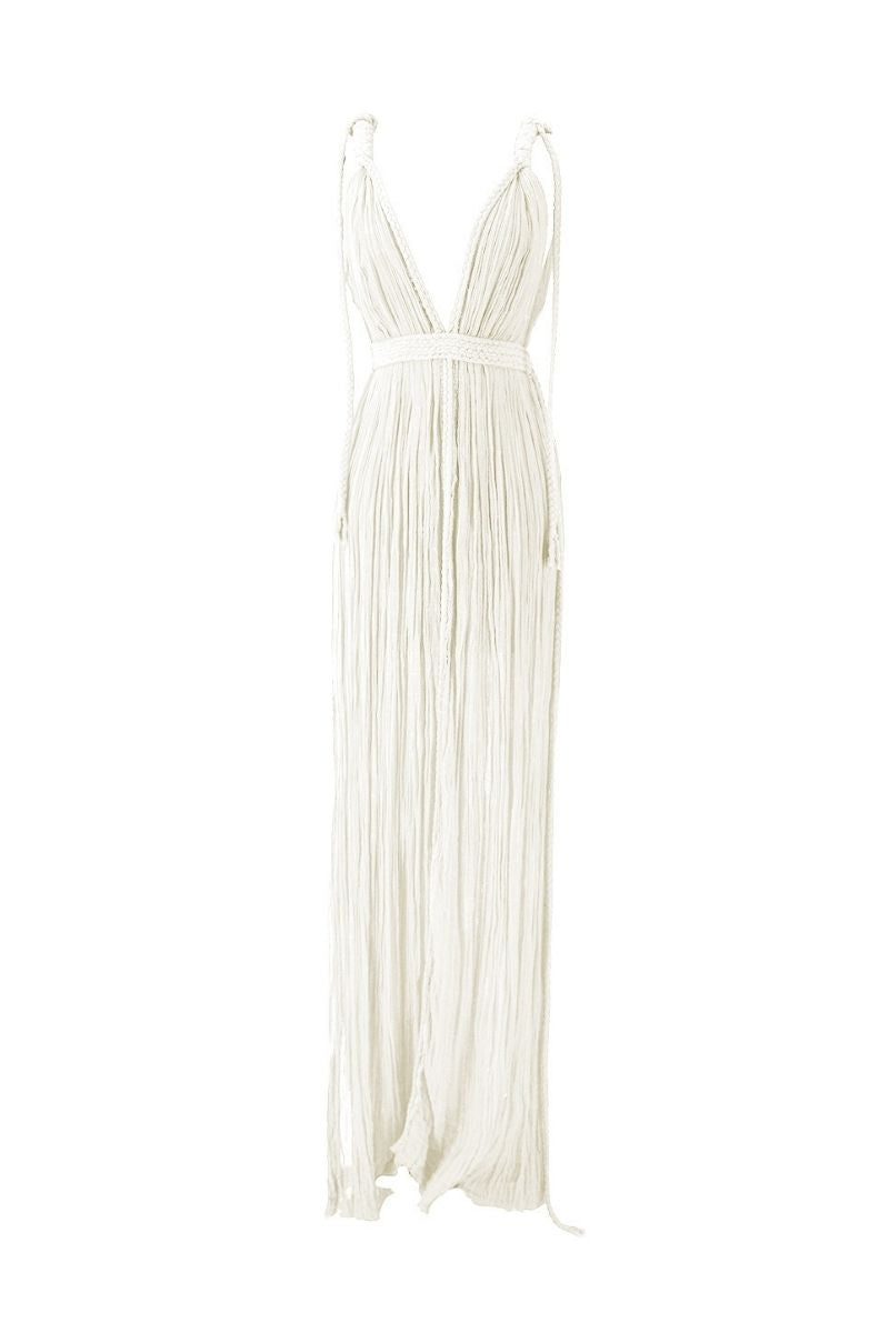 SELENA MAXI DRESS IN NUDE