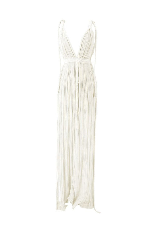 SELENA MAXI DRESS IN NUDE