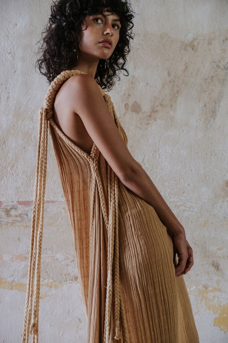 GIA GOWN IN SAND