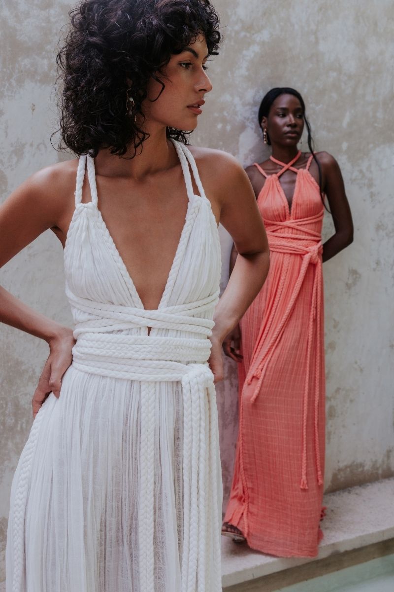GISELLA MAXI DRESS IN NUDE