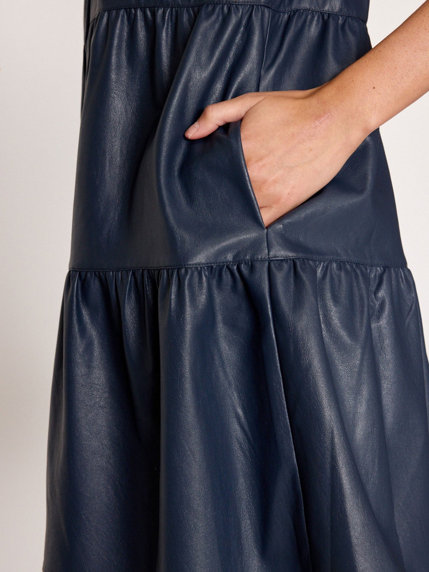 The Havana Vegan Leather Mini Dress