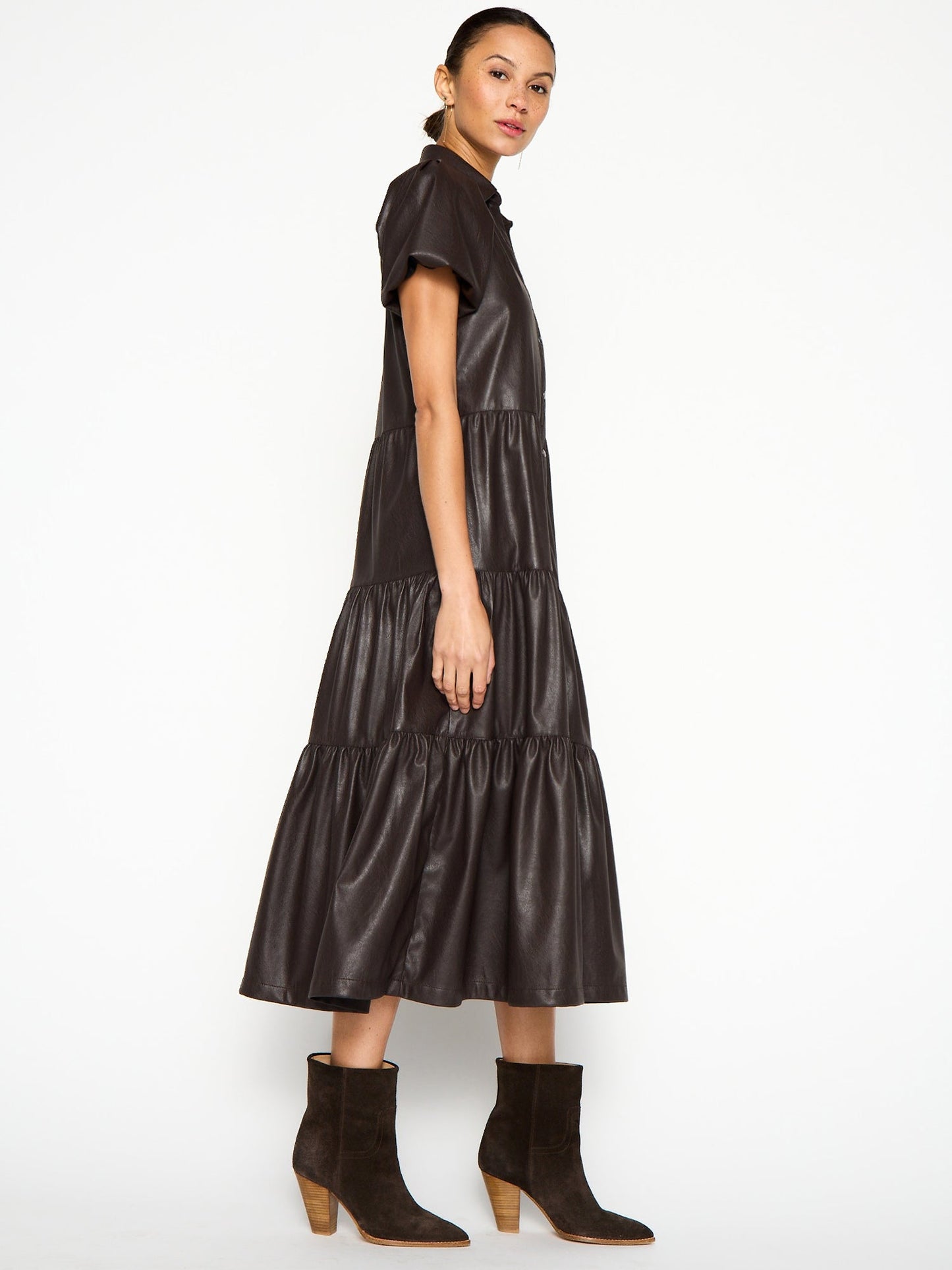 The Havana Vegan Leather Dress