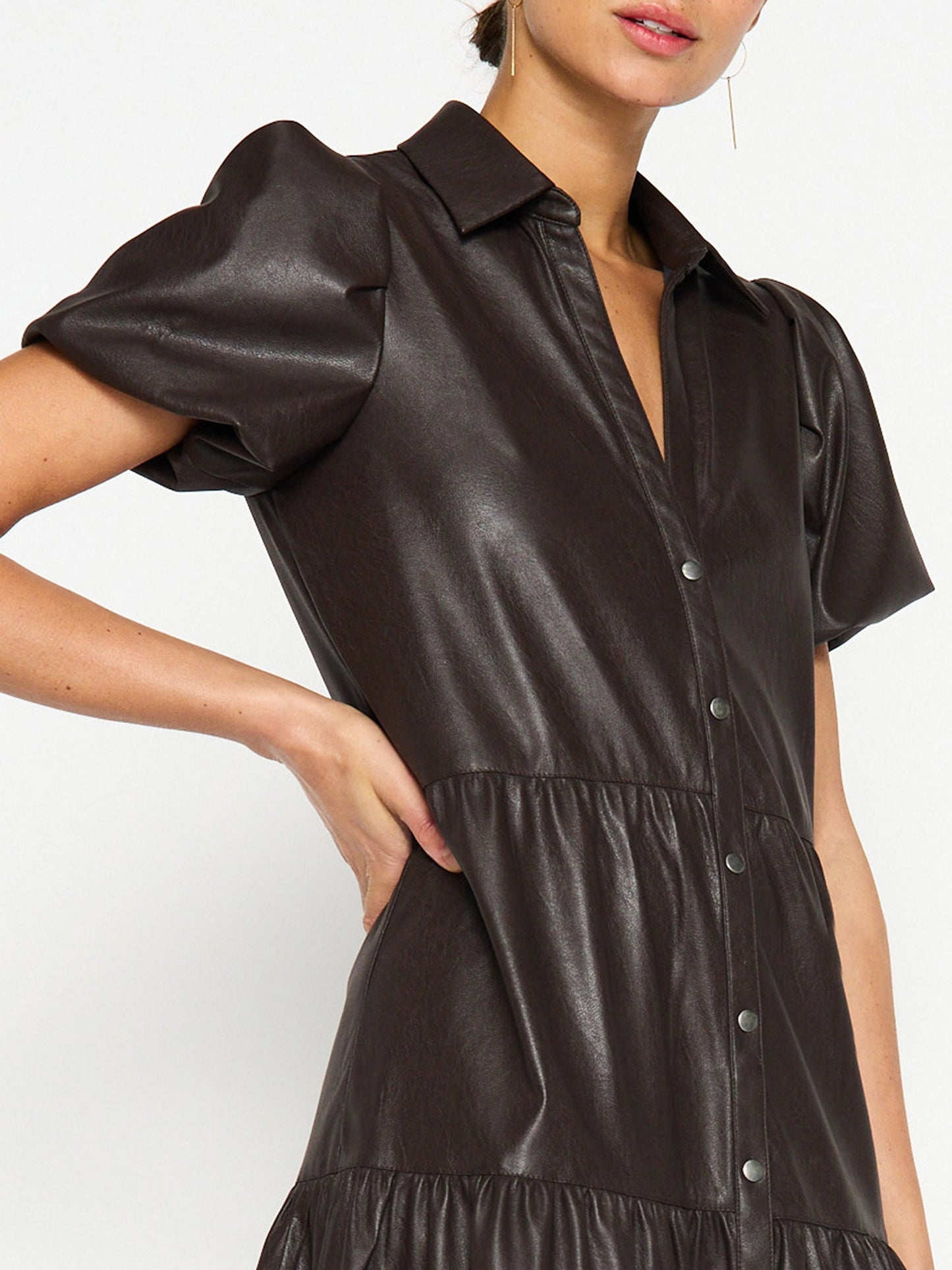 The Havana Vegan Leather Dress