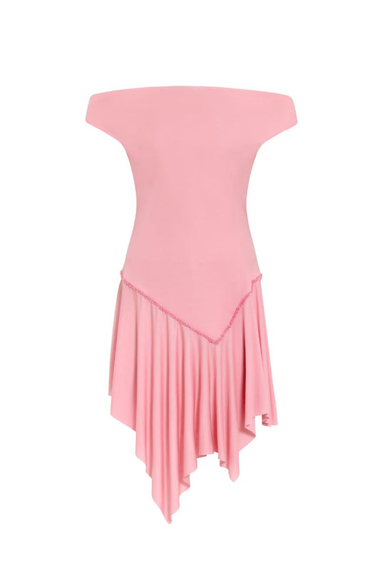 THE FOOL DRESS IN BABY PINK