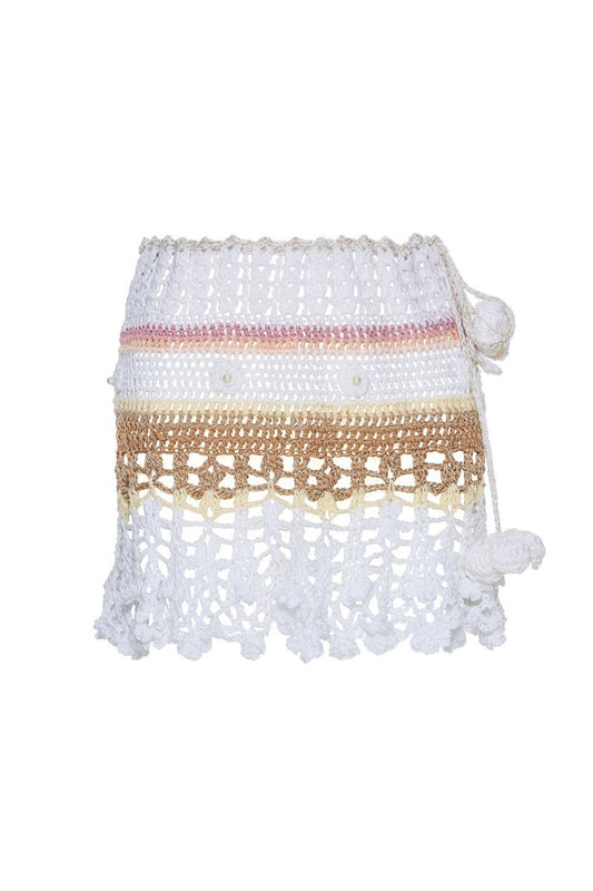 VANILLA MULTICOLOR HANDMADE CROCHET SKIRT