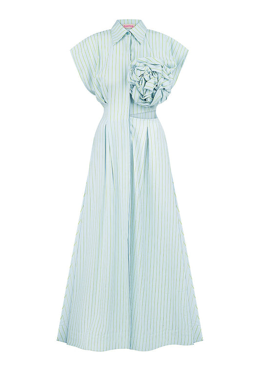MINT MAXI DRESS FLOWER