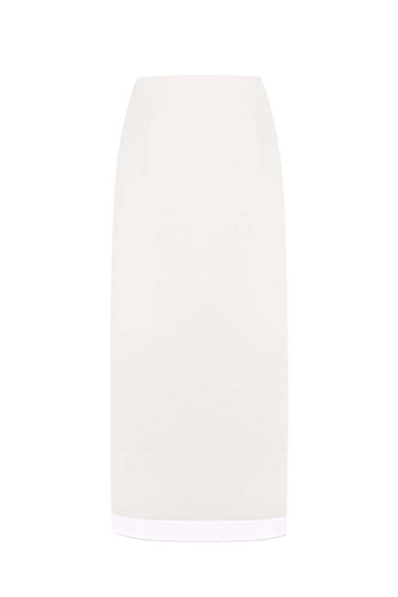 WRAP SKIRT IN WHITE
