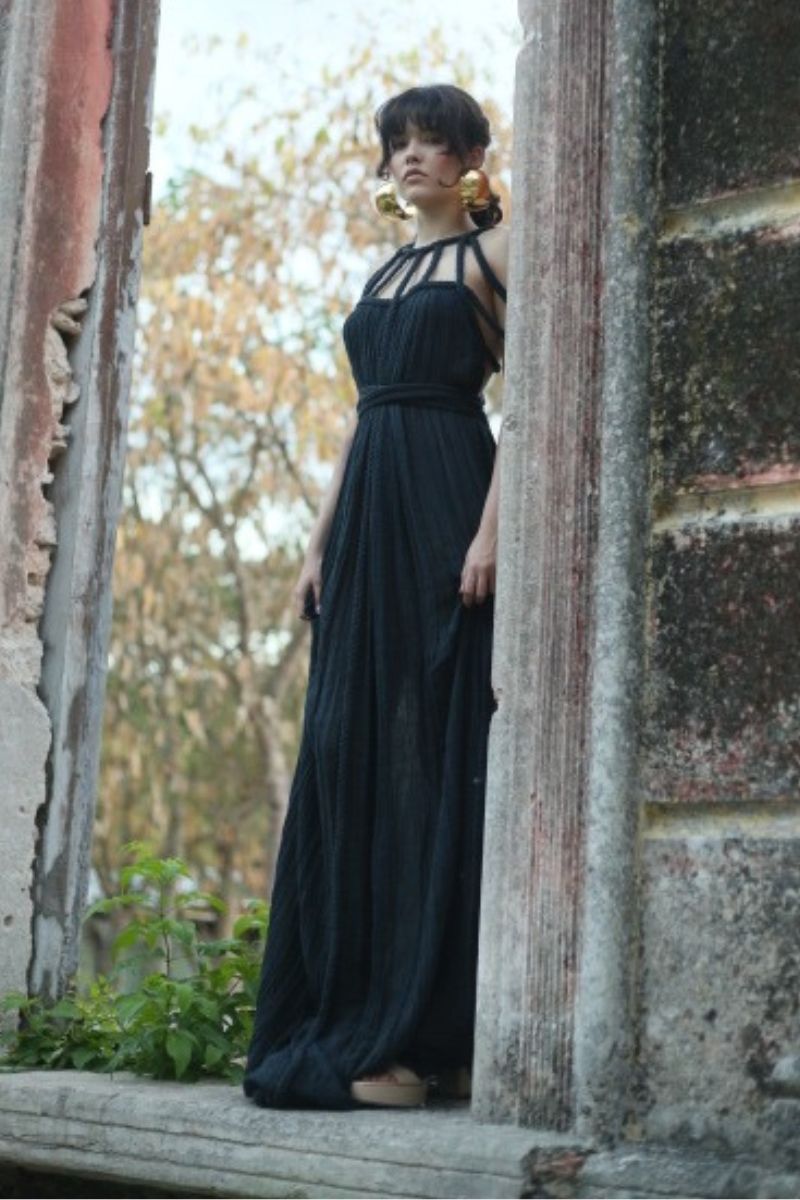 SEVERYNA DRESS IN MIDNIGHT