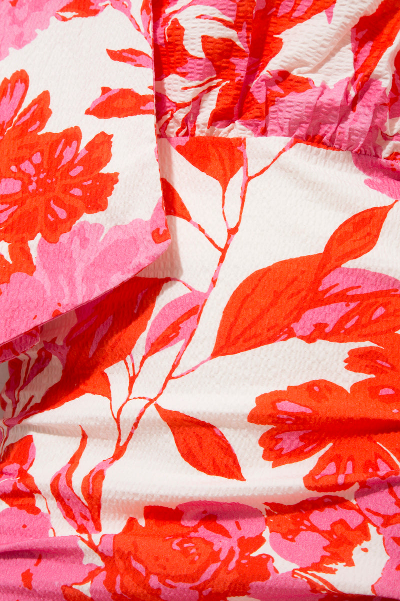 LEANDRA DRESS IN FUCHSIA PRINT