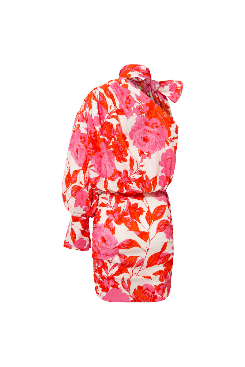 LEANDRA DRESS IN FUCHSIA PRINT