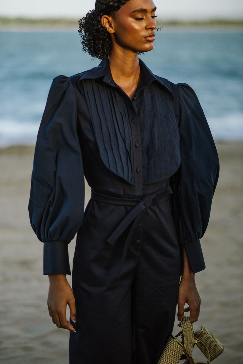 LILIANNE JUMPSUIT IN NAVY BLUE