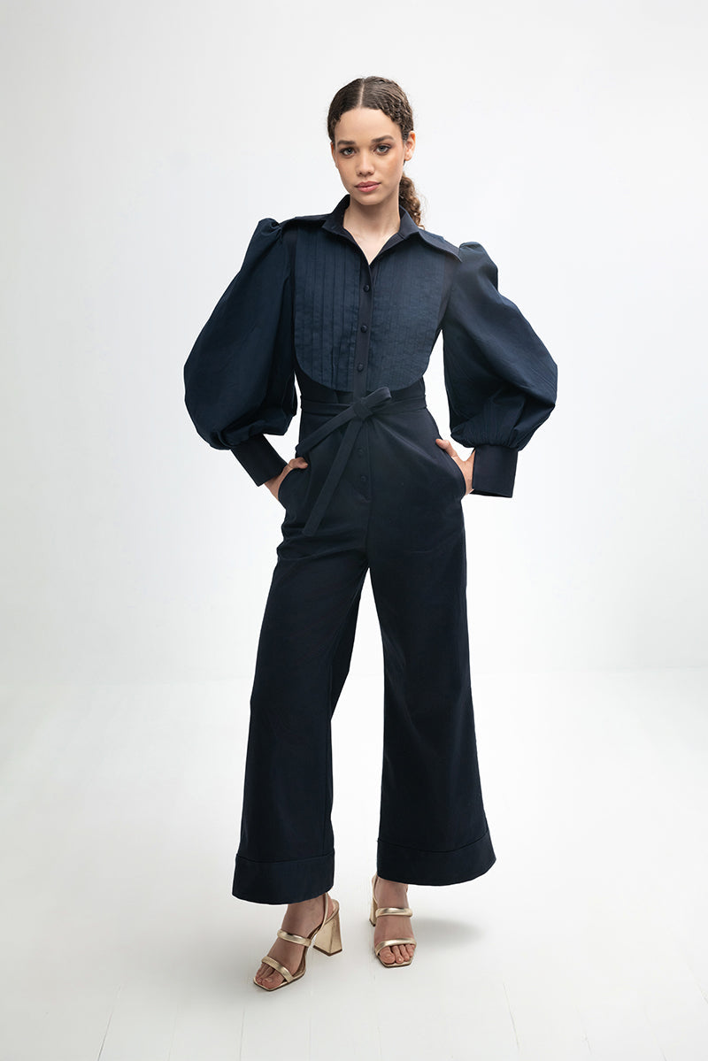 LILIANNE JUMPSUIT IN NAVY BLUE