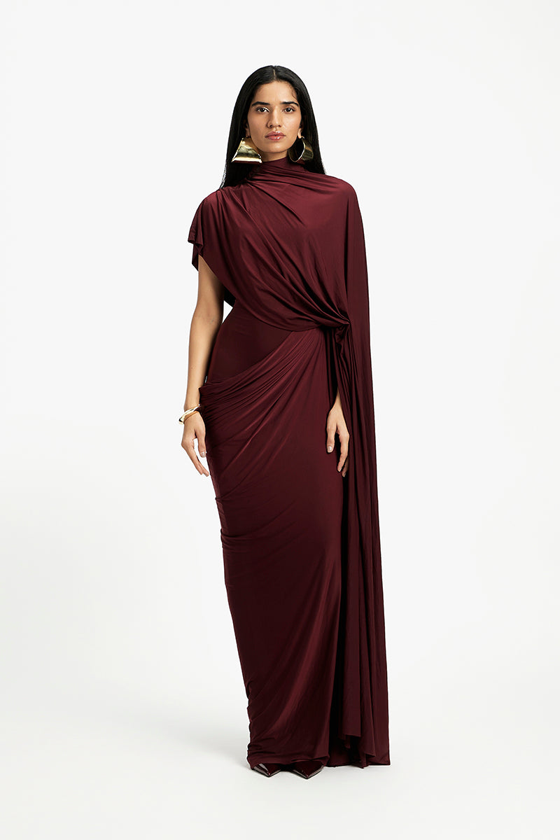 DAPHNE DRAPED MAXI DRESS