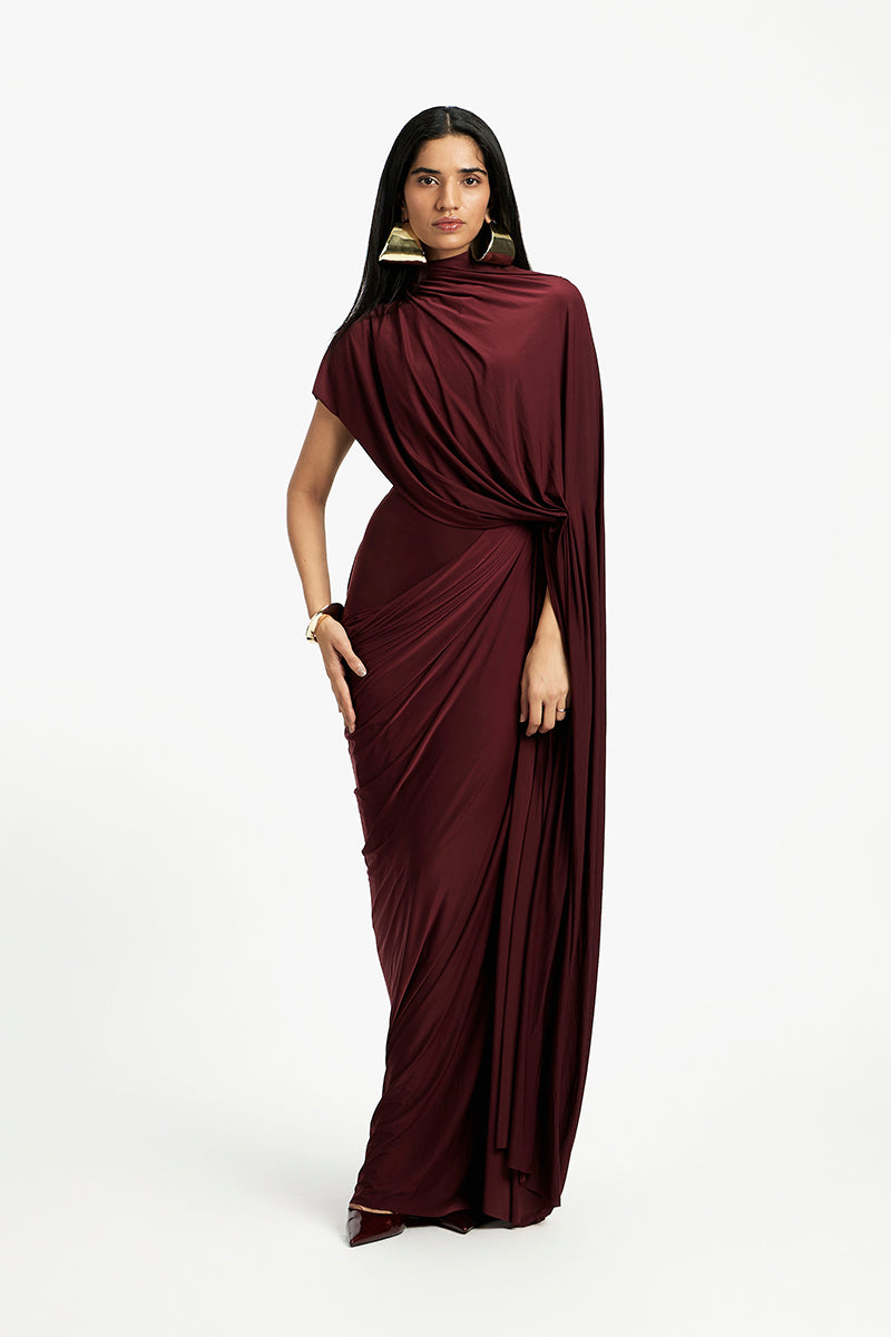 DAPHNE DRAPED MAXI DRESS