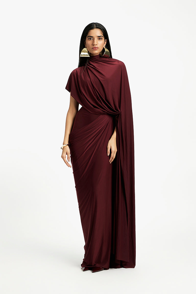 DAPHNE DRAPED MAXI DRESS