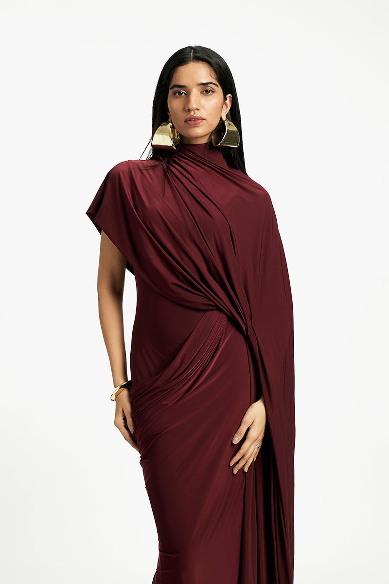 DAPHNE DRAPED MAXI DRESS