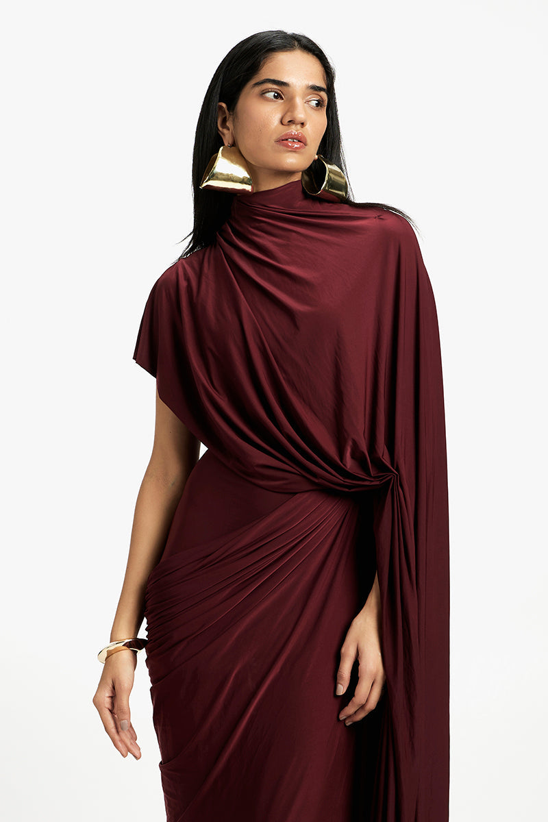 DAPHNE DRAPED MAXI DRESS