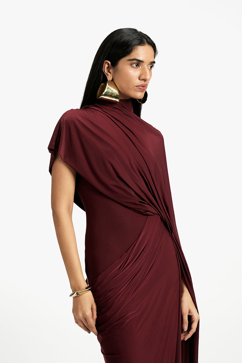 DAPHNE DRAPED MAXI DRESS