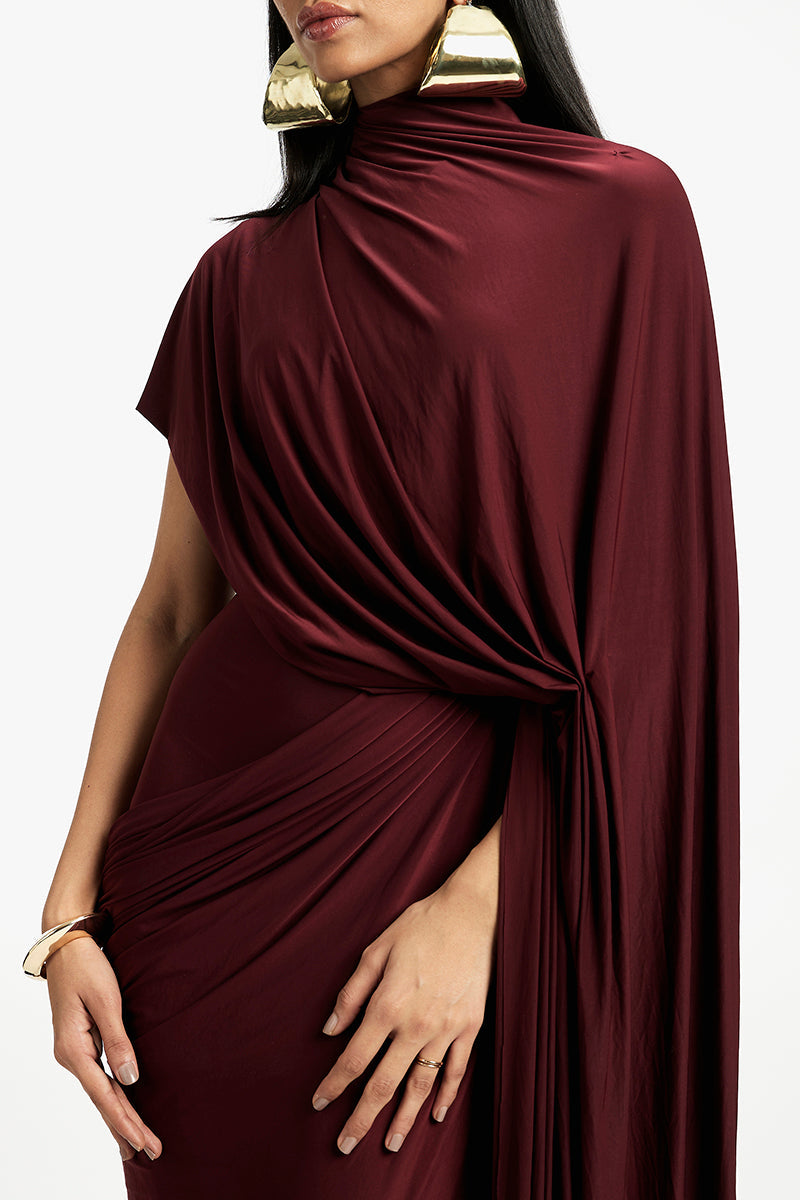 DAPHNE DRAPED MAXI DRESS