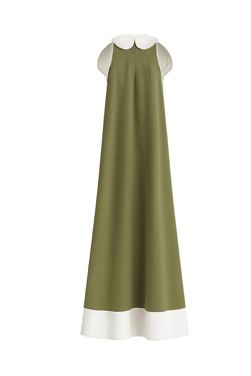 LORA DRESS IN SAGE GREEN