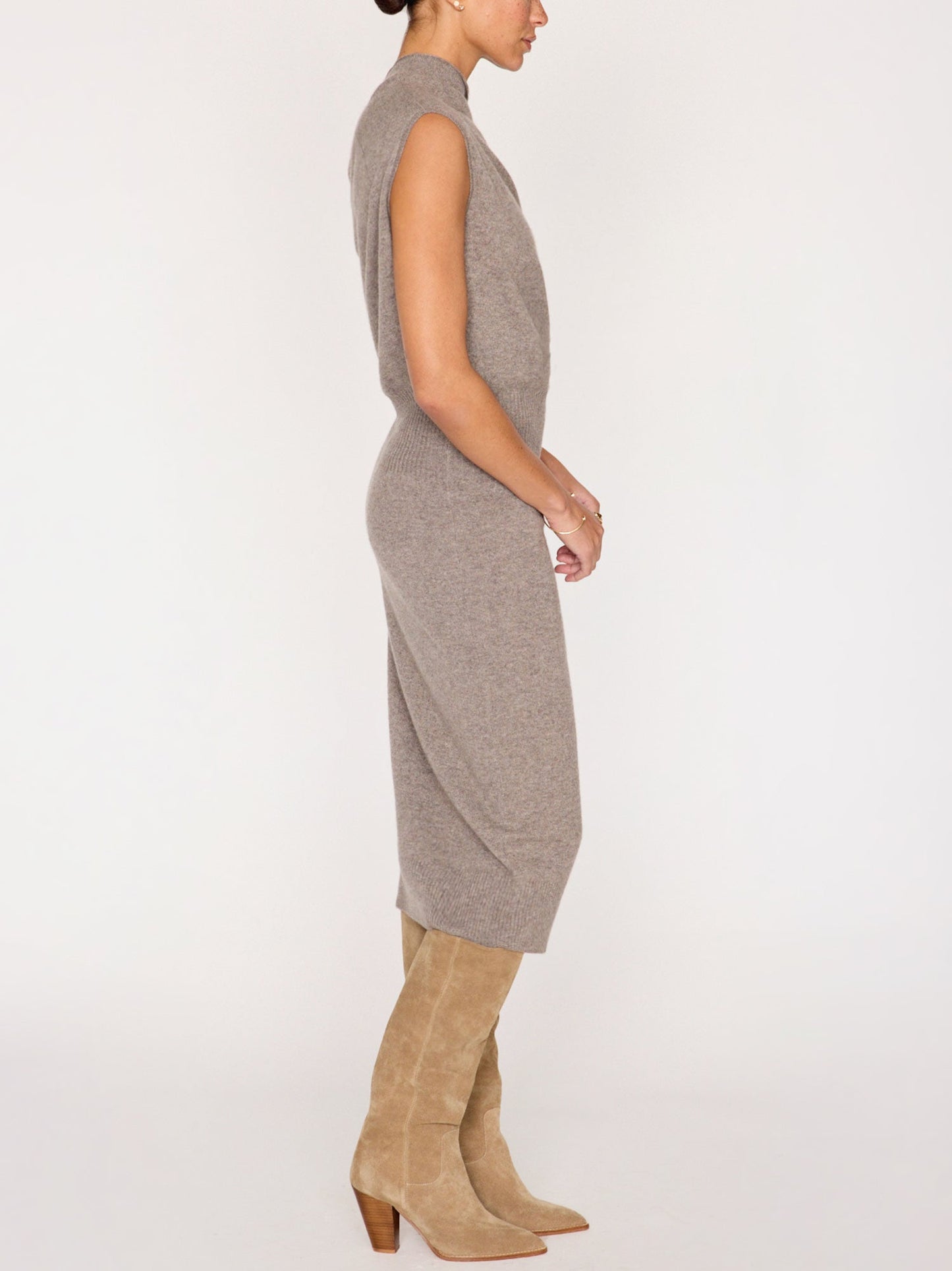 The Lori Sleeveless Cashmere Dress